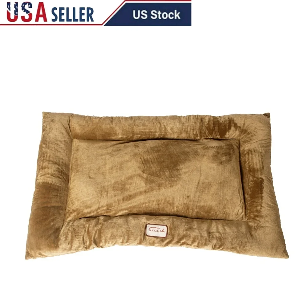 Tappetino per animali domestici Cuscino per gatti per cani in velluto morbido medio Lavabile in lavatrice Riempimento extra spesso Comfort 27x19 pollici