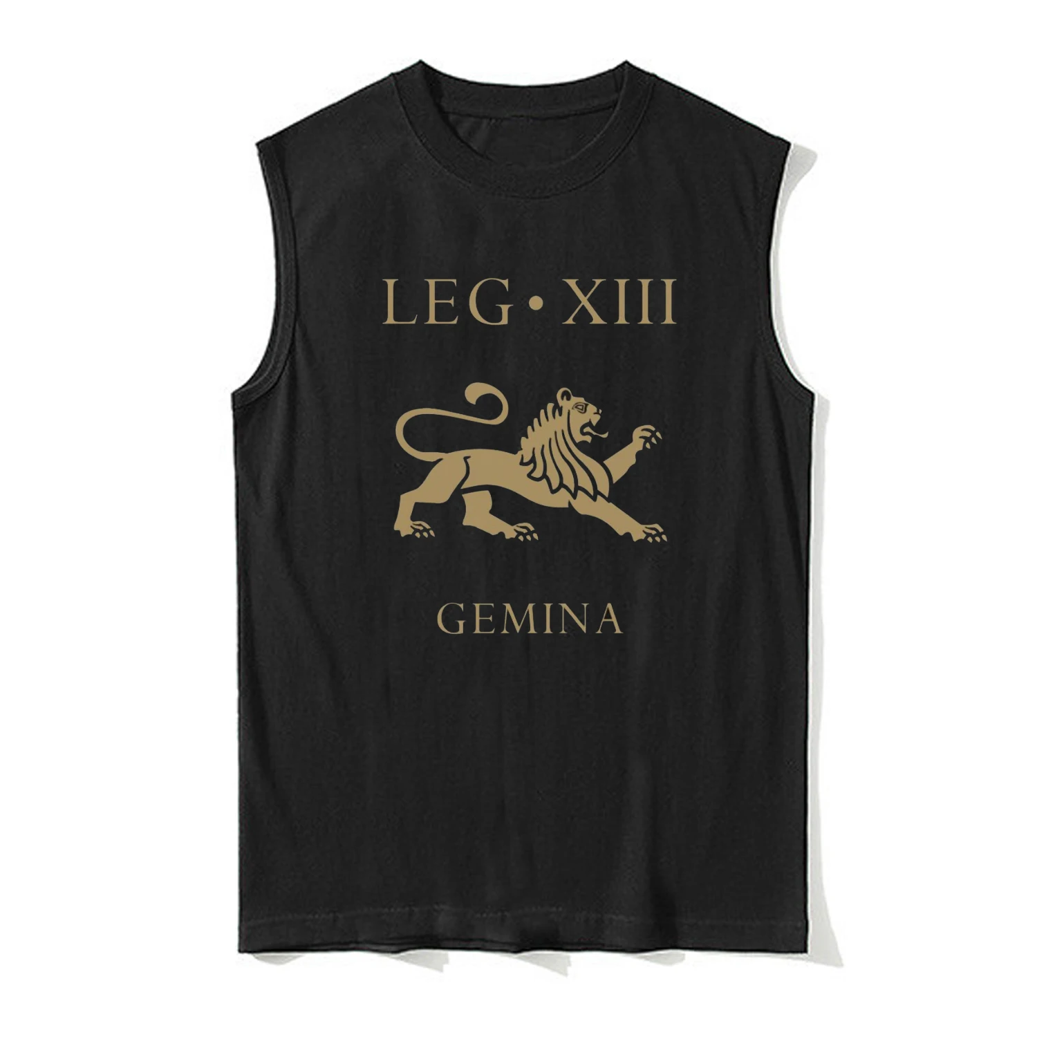 Roman Imperial Army - Legio XIII Gemina Lion Symbol Tanktop 100% Cotton O-Neck Vests Summer Casual Mens Sleeveless T-shirt