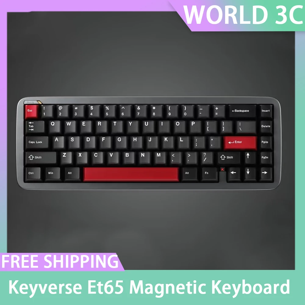 Keyverse Et65 Magnetic Keyboard Enternity65 Rt0.005mm 8k 0.08ms PT990 Magnetic Switch Aluminium Keyboard Customized Gamer Gifts