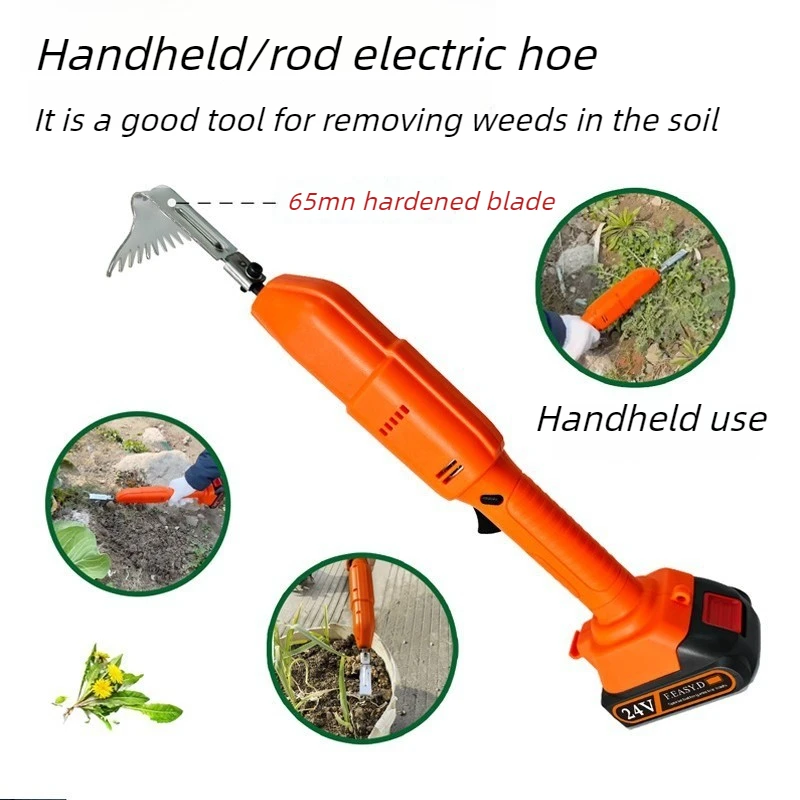 Electric Weeders Handheld Lithium Battery Electric Hoe Multifunctional Soil Loosening Machine Small Household Garden Tools