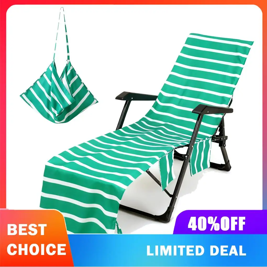 Beach Towels 4 Pack Set With Lounge Chair Towel Soft Microfiber Beach Chair Pillow Comfort