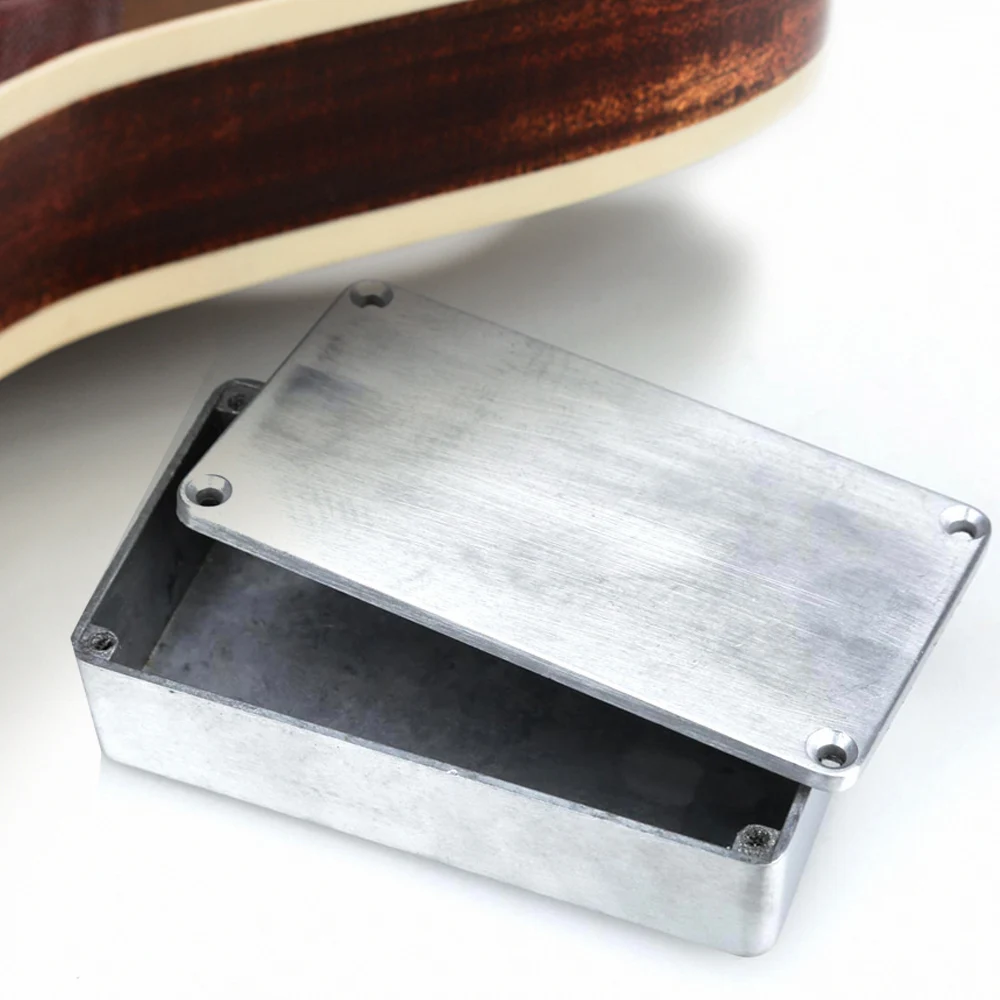 1-5PCS 1590B Guitar Effects Box with Screws Aluminum Die-cast Stomp Box Case Replacement  Enclosure Musical Instrument Kit