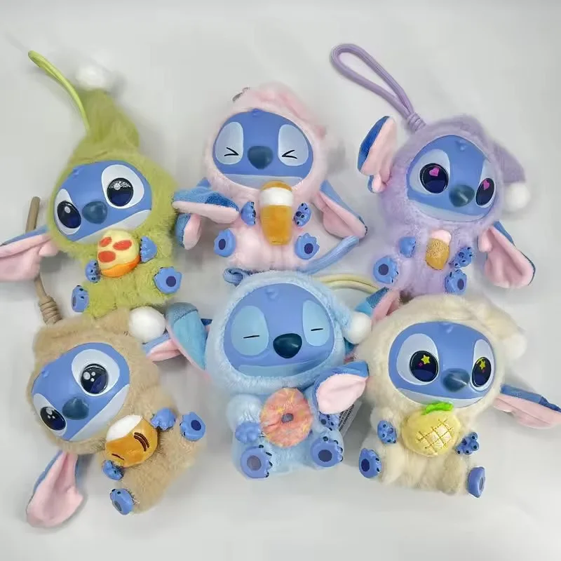 Nowa Seria Stitch Eat Blind Box Sleep, Figurki Winylowe Blind Box, Zawieszka, Urocza Lilo & Stitch, Mystery Box, Zabawka Pluszowa, Prezent Świąteczny dla Dzieci