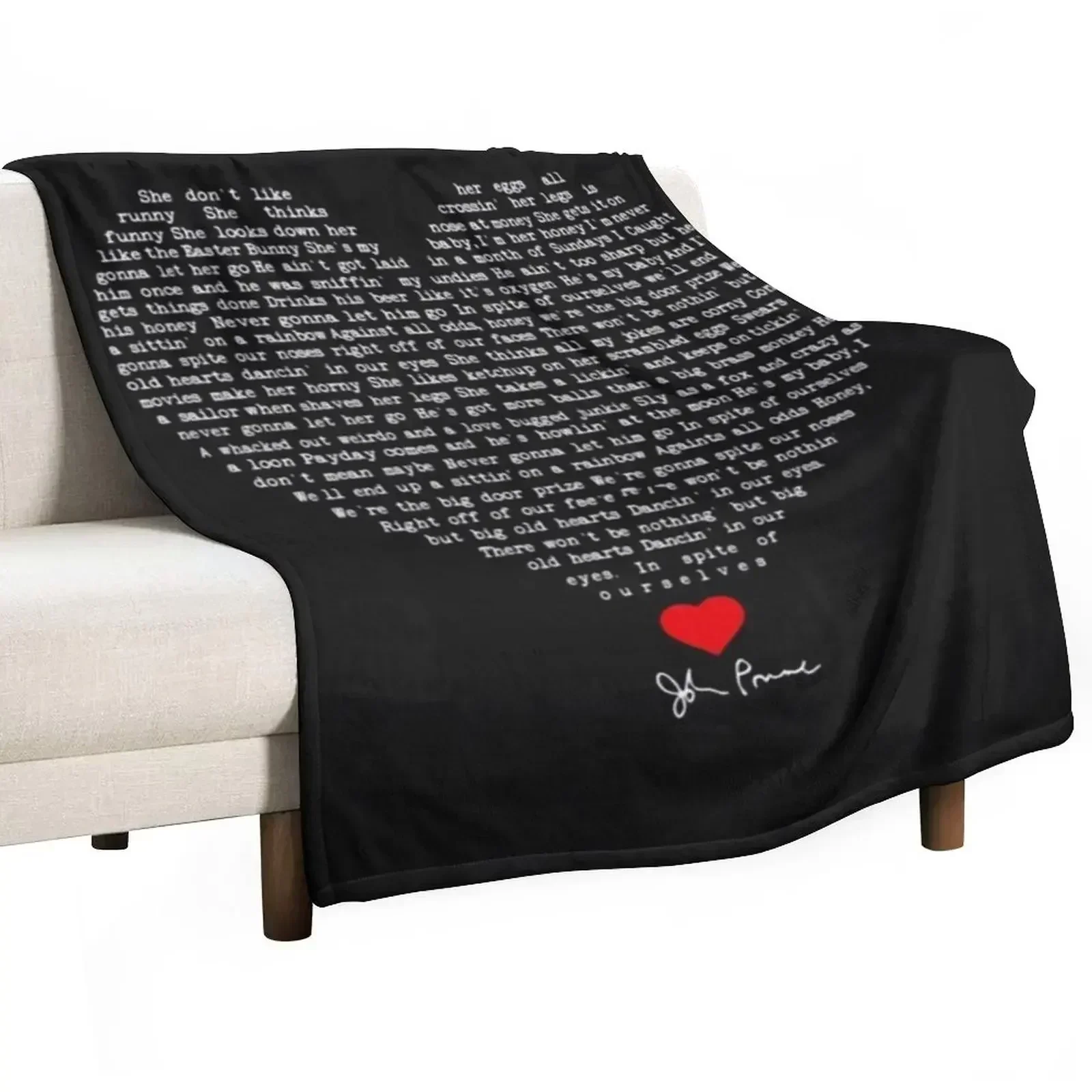 Prine In Spite Of Ourselves Lyric T-ShirtPrine In Spite Of Ourselves lyric Throw Blanket Travel Custom Picnic Blankets