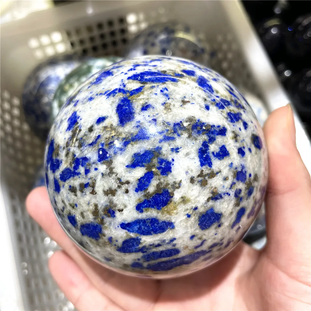 6-10cm Rare New Rocks K2 Lapis Quartz Crystals Natural Ball Stones Energy Healing Mineral Balance Chakras Decoration Sphere Shop