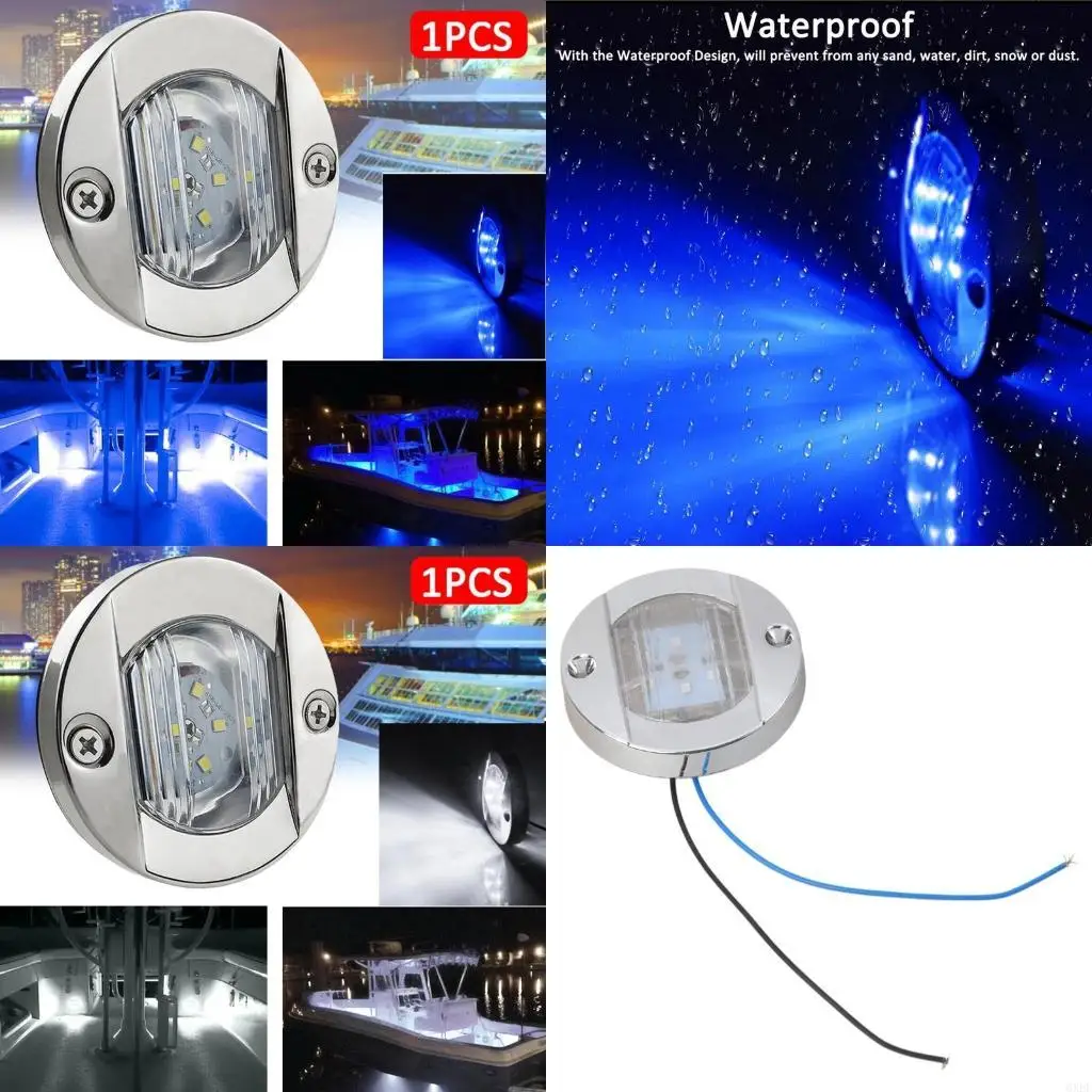 6XDF High Brightness 12/24V LED Light Boat Cabin Deck Walkway Courtesy Light