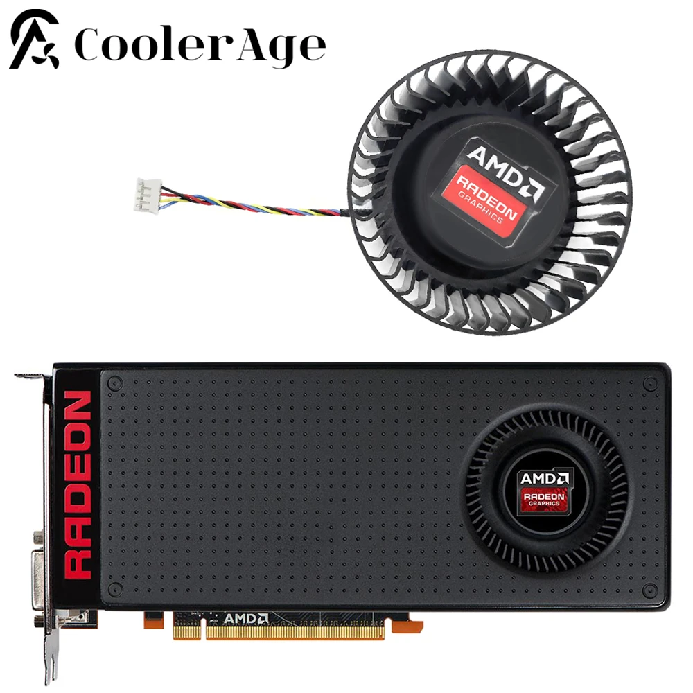 F​or AMD Radeon R9 380X 4GB Video Card Fan 75MM BFB1012SHA01 R9380X DC12V 2.40AMP Graphics Card Replacement Fan