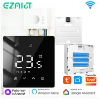 Termostato Inteligente Inalámbrico para Caldera de Gas, Tuya WiFi Zigbee, Programable Diariamente, Funciona con Batería, Controlador de Temperatura, Compatible con Alexa y Google Home