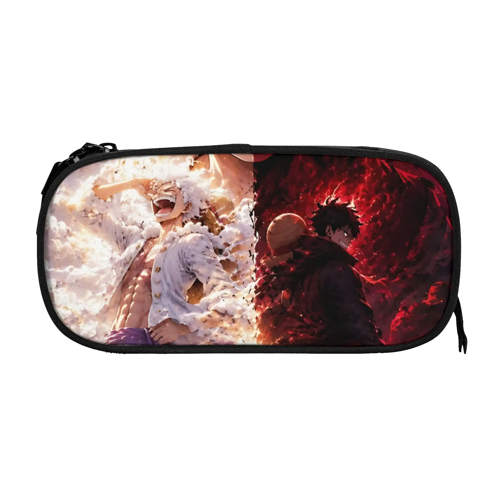 Custom Anime One piece Theme Large Capacity Bags for Child  School Pencil Bag for Boys Gilrs Kids