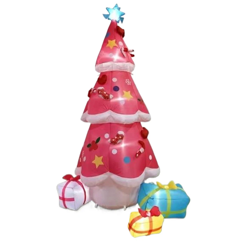 

6.9FT Inflatable Christmas Tree with Gift Boxes Christmas Tree Blow Up Yard Decoration with LED Lights Outdoor Lawn Winter Decor