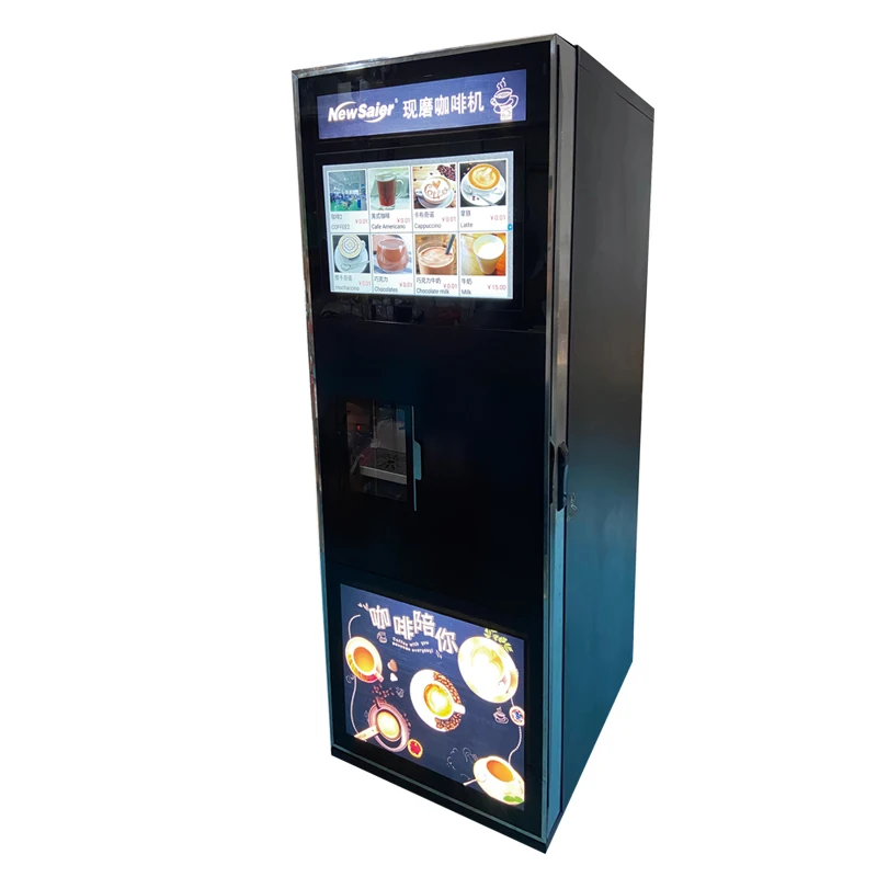 Commercial Credit Card Operated Iced And Warm Coffee & Tea Drinks Vending Machine