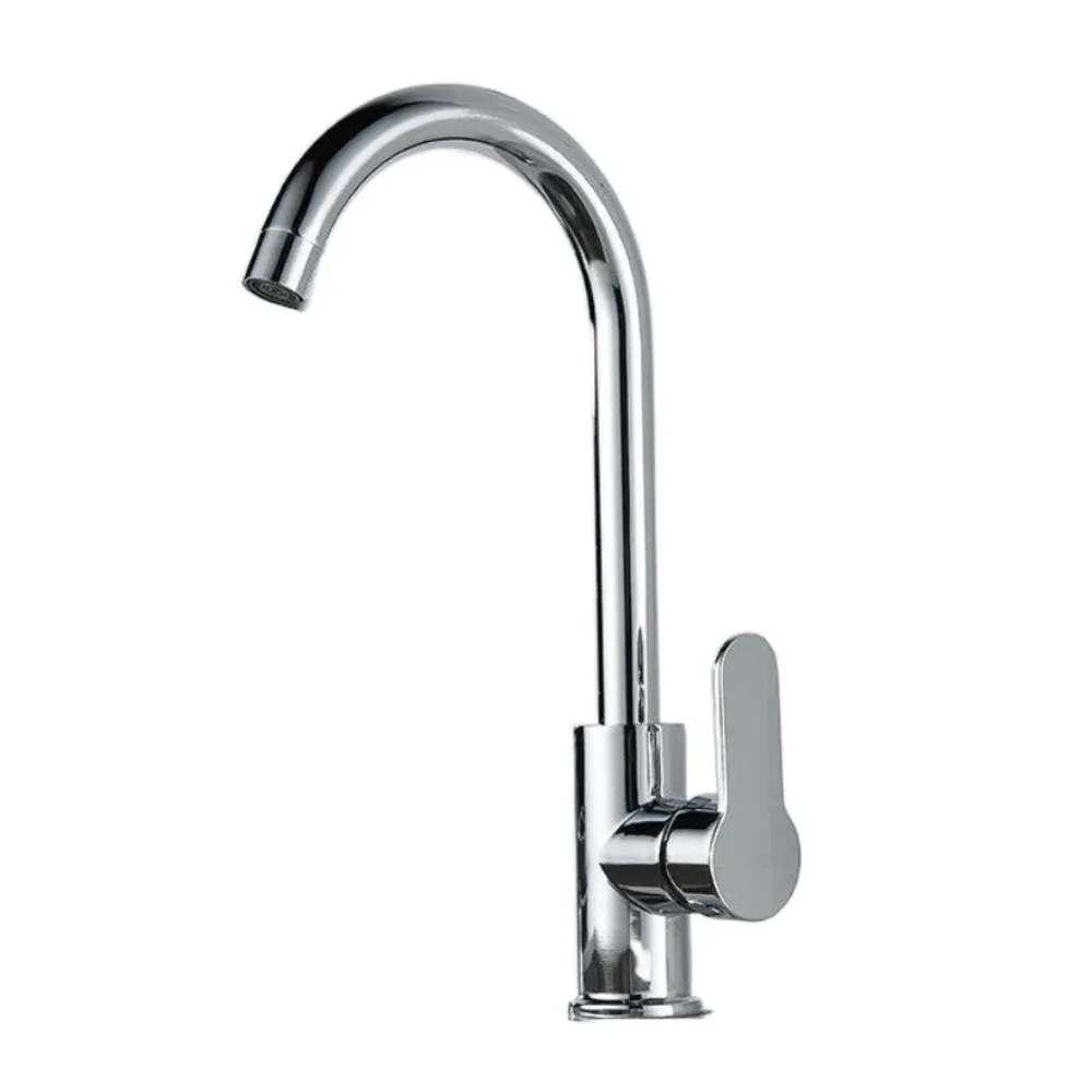 

Rotatable Kitchen Faucet Universal Deck Mounted Single Cold Water Faucet Adjustable Mode Stainless Steel Sink Water Tap Balcony