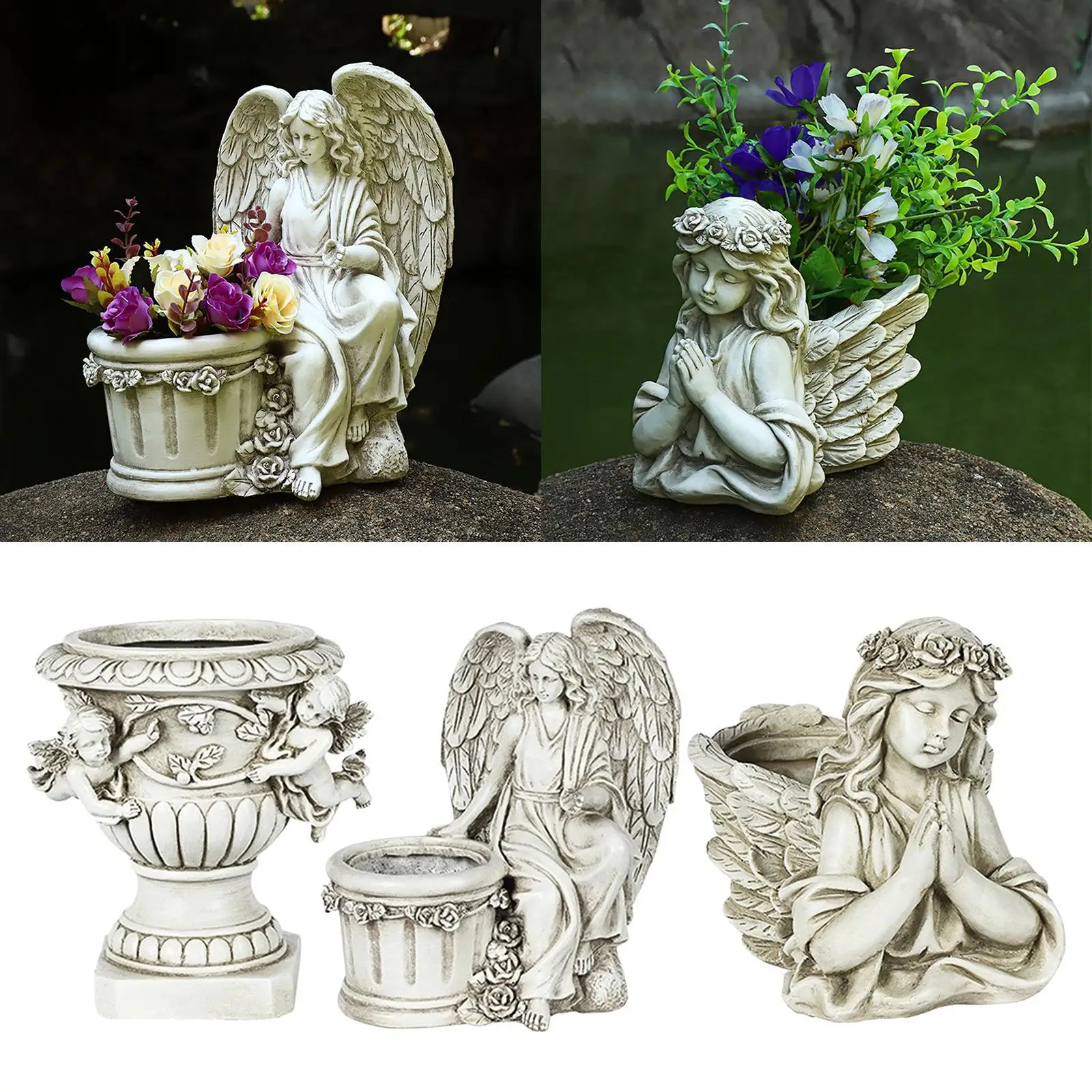 

Miniature Garden Plant Pot Outdoor 3D Succulents Planter Flower Pots Home