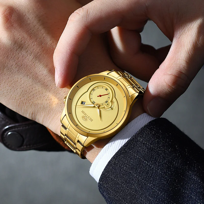 Men Quartz Wristwatch Fashion Casual Style Simple Waterproof Luminous Durable Male Daily Wear Business Wristwatch Boy Gifts