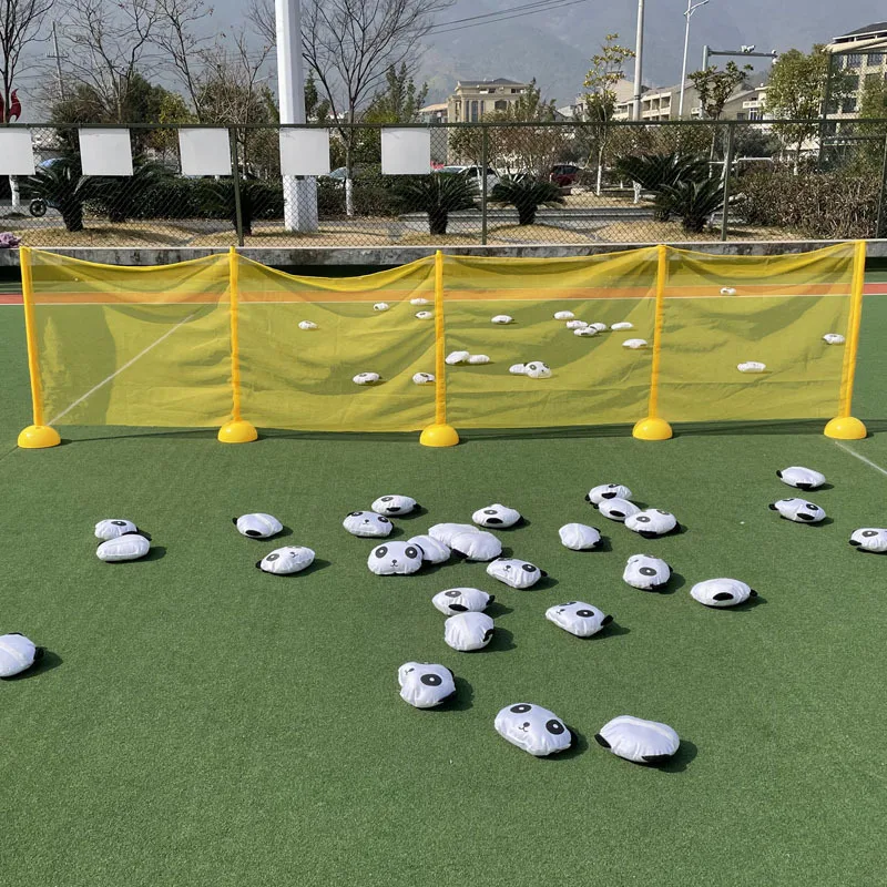 1set Throw Panda Wars kid Outdoor Sports game Indoor Silk Soft Panda Kids Pillow Funny Games Family Kindergarten toy