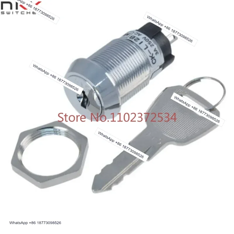 

Выключатель с плоским ключом CK-L12B, модель CKL12BFW01, Япония, NKK Rikai, CK-L12BFS1