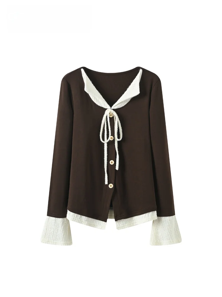 

Женская футболка с длинным рукавом и V-образным вырезом больших размеров, модный облегающий топ для девушек больших размеров, весенний сезон, полиэстер