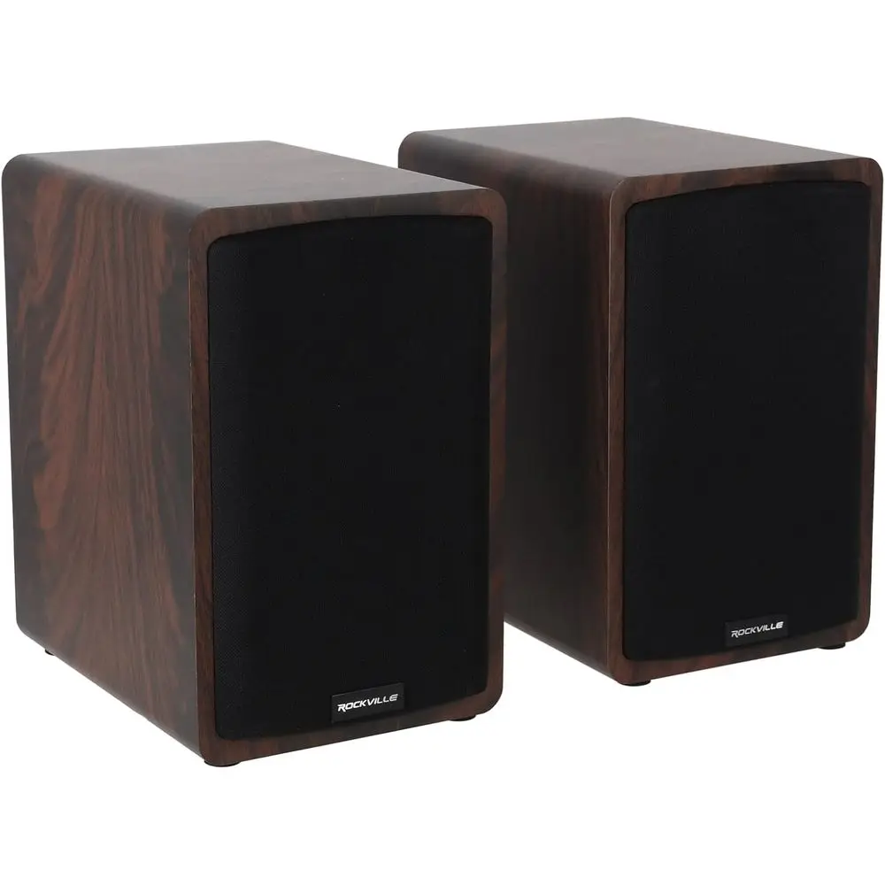 

ELITE-5D Bluetooth Bookshel Speakers – 800W, 5.25" Drivers, Optical & USB Inputs, Dual Mic Inputs, k Wood inish