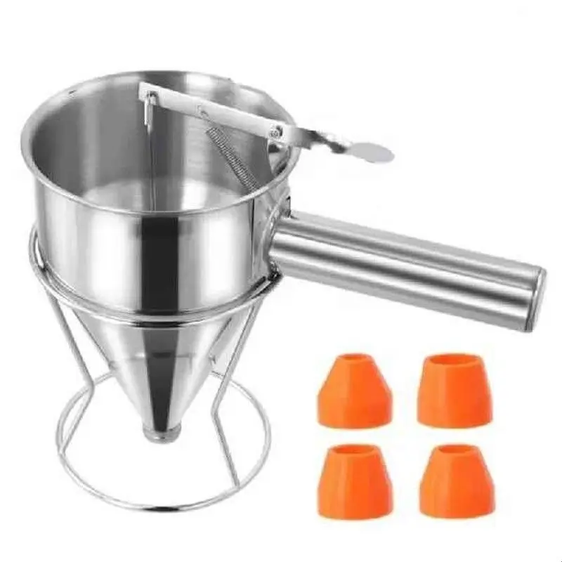 stainless-steel-funnel-dispenser-with-4-leak-rack-octopus-diy-knitting-material-bag-no-brand-registered-trademark-china-origin