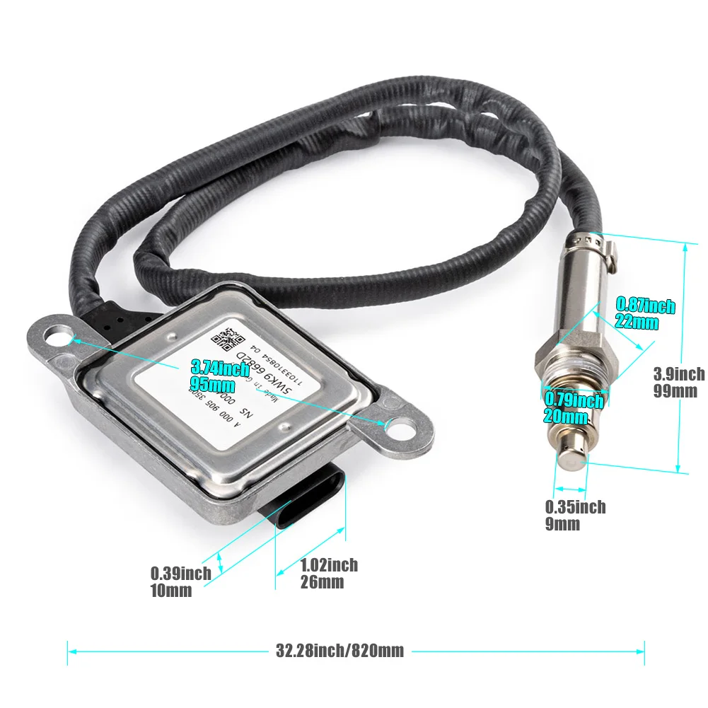 Nitrogen Oxide NOX Sensor A0009053503 5WK96682D For Mercedes Benz R350 R320 SLK350 GL320 GL350 ML320 ML350 W164 W166 W205 W251