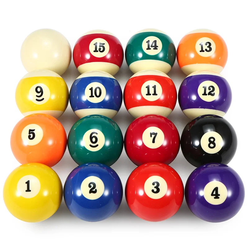 

Hot selling Billiard Accessory Number 8 Pool Balls Black Eight Quantity Sport Set Resin youth and kids popular game