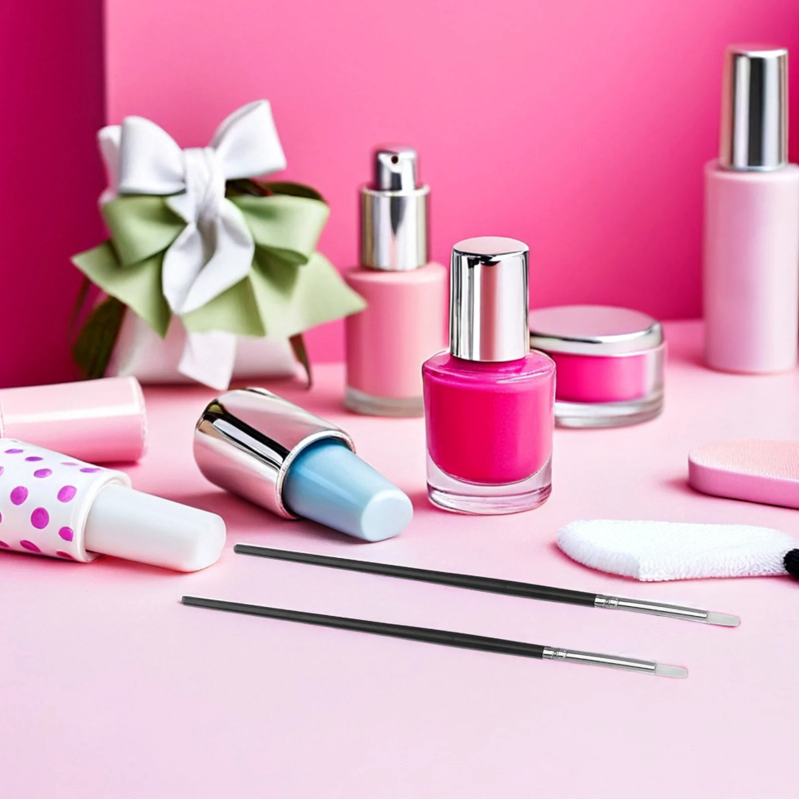 

25Pcs Nail Art Brushes Silicone Tip Precision Tools for Carving Foil Resin Design Sculpting DIY Manicure Professional Nail