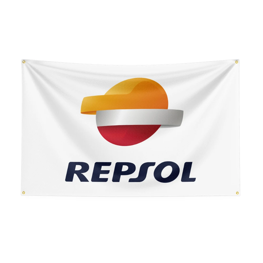 3X5Ft Repsols Racing Oil Flag For Decor