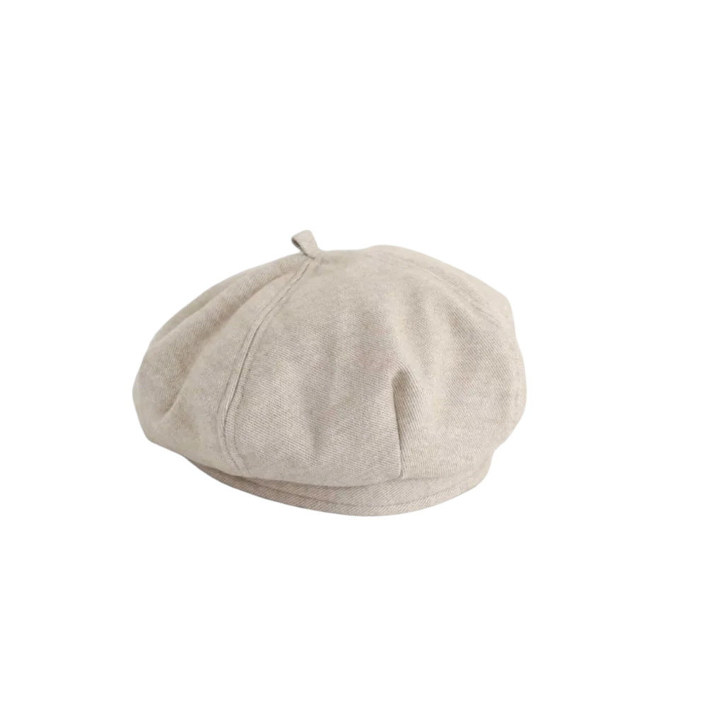 

Fashion Warm Children Winter Beret Hat Soft Windproof Pumpkin Hat Solid Color Korean Artist Painter Cap Infant Girls