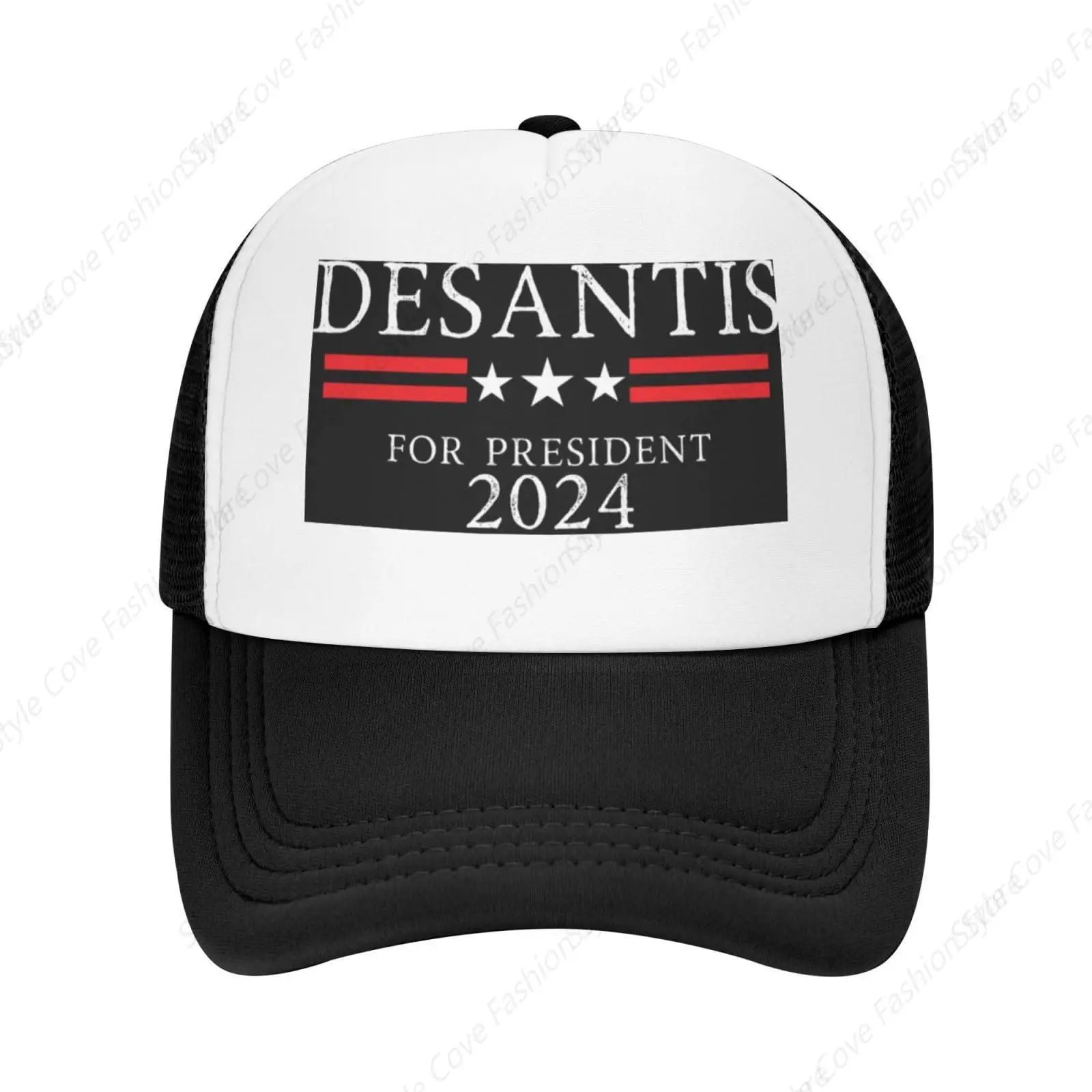 

Ron Desantis For President 2024 Trucker Hat Unisex Baseball Hat Summer Adjustable Sunshade Hat Hip Hop Streetwear Truck Hats