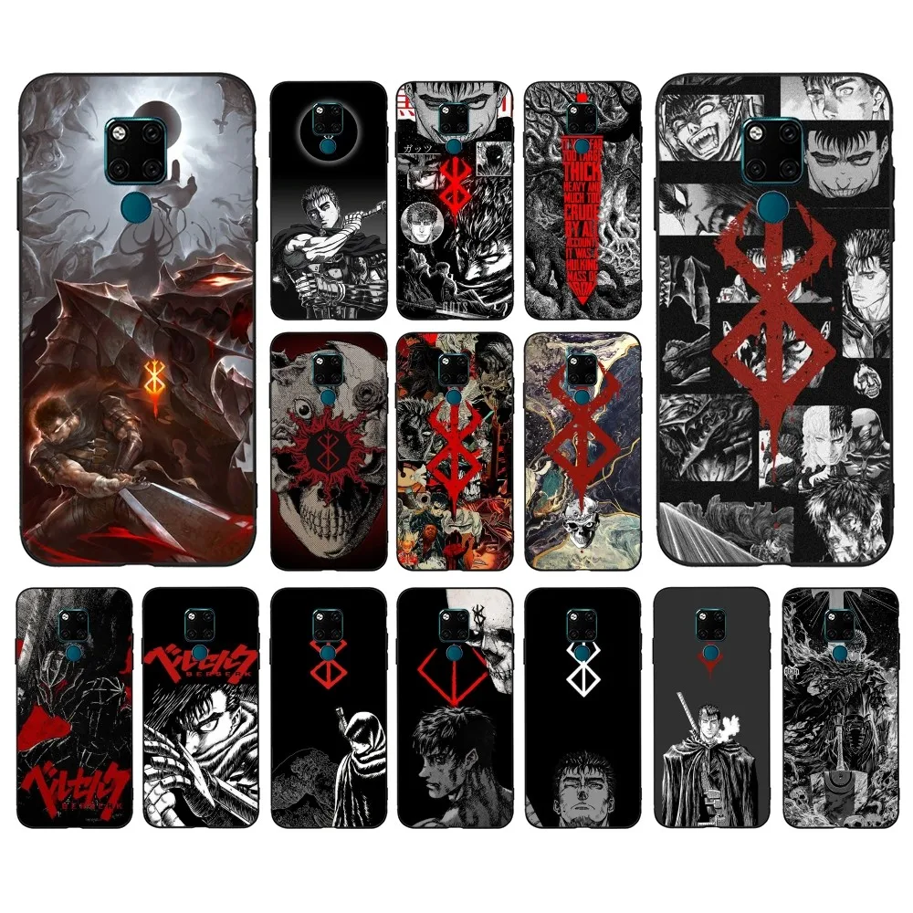 Japan Anime Berserk Guts Phone Case For Huawei Mate 10 20 30 40 50 lite pro Nova 3 3i 5 6 SE 7 pro 7SE