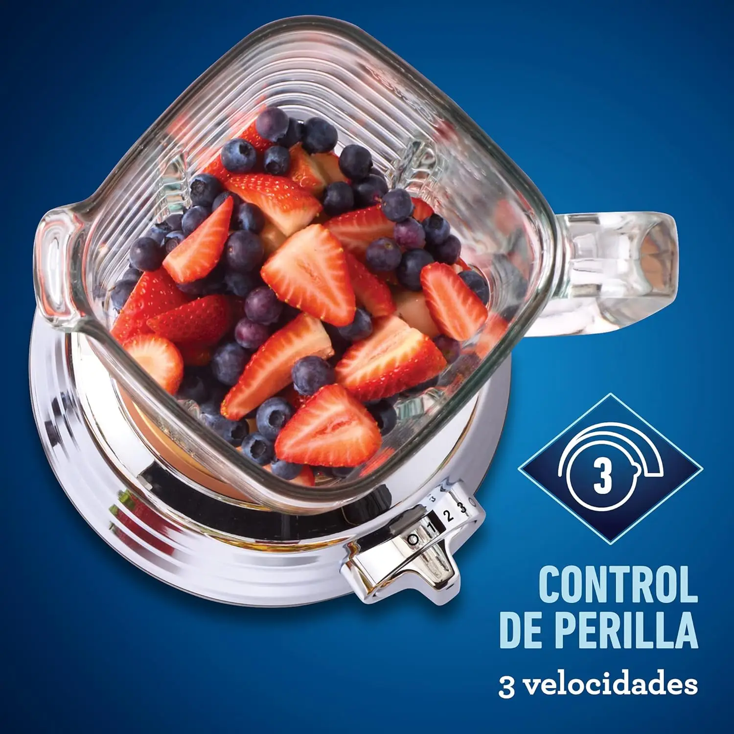 Knob Button Blender with Glass Jar BLSTPBRG