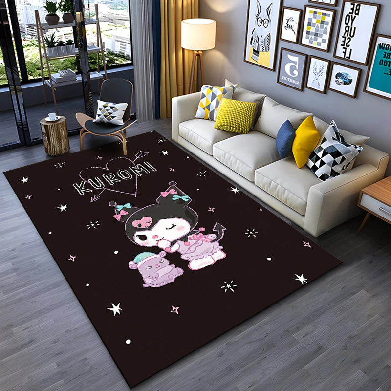 Cute Cartoon Kuromis Printed Carpet Non -slip Carpet Yoga Mat Door Mat Photography Props Kitchen Mat Area Rug Birthday Gift