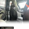 Prepreg Dry Carbon 1PC 시트 백 커버 트림 메르세데스-벤츠 A CLA 클래스 AMG A35 A45 CLA45 2015-2020 카시트 커버 카울 3