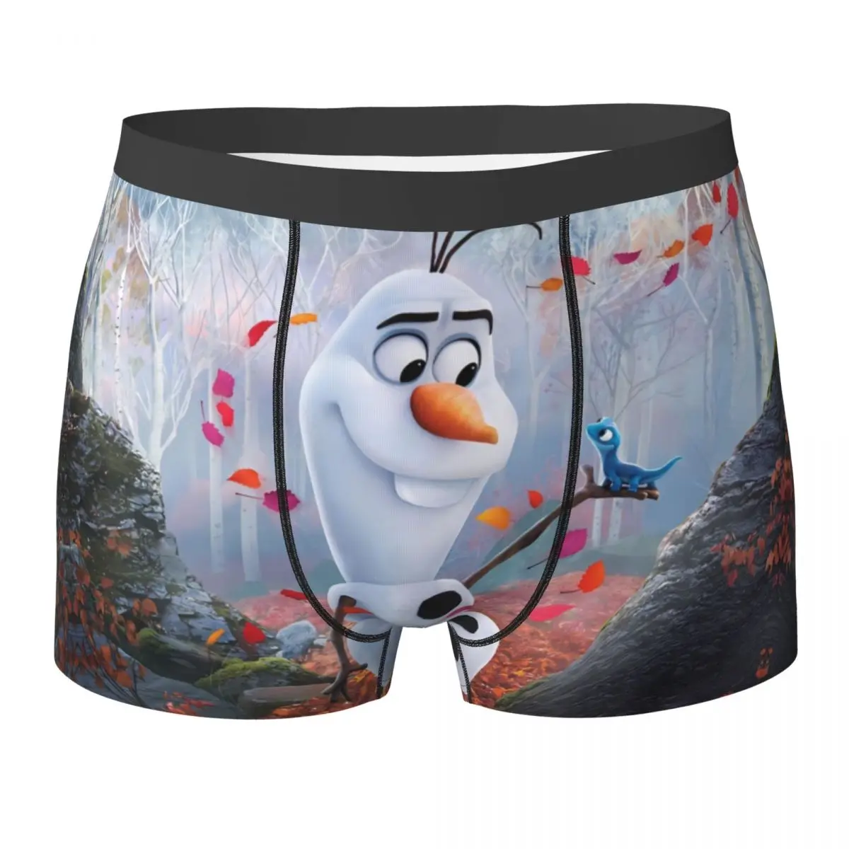 Frozen Elsa Underwear Male Shorts Briefs Funny Boxershorts Trenky Printed Plus Size Underpants