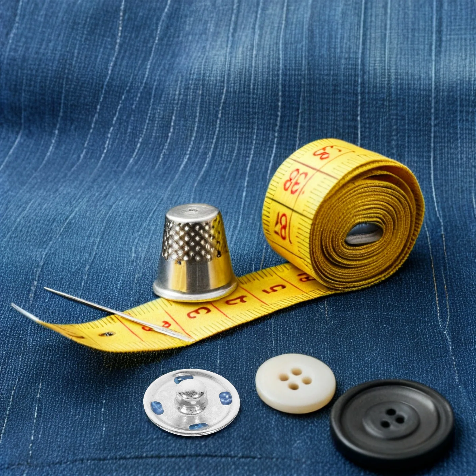 

50Sets Metal Snap Buttons Brass Sewing Accessories for Coat Overcoat Jacket Knitwear Press Studs Buttons 15mm Silver