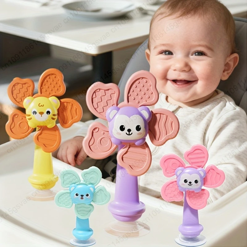 

Детские игрушки для ванной, забавные присоски для купания, спиннер на присоске, мультяшные погремушки, развивающая игрушка для детей, подарок для мальчиков и девочек