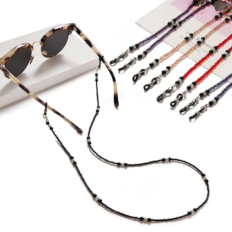 Fashion Reading Glasses Chain For Choice Women Sunglasses Cords Casual  Beaded Eyeglass Strap Rope Masks Necklace Gift