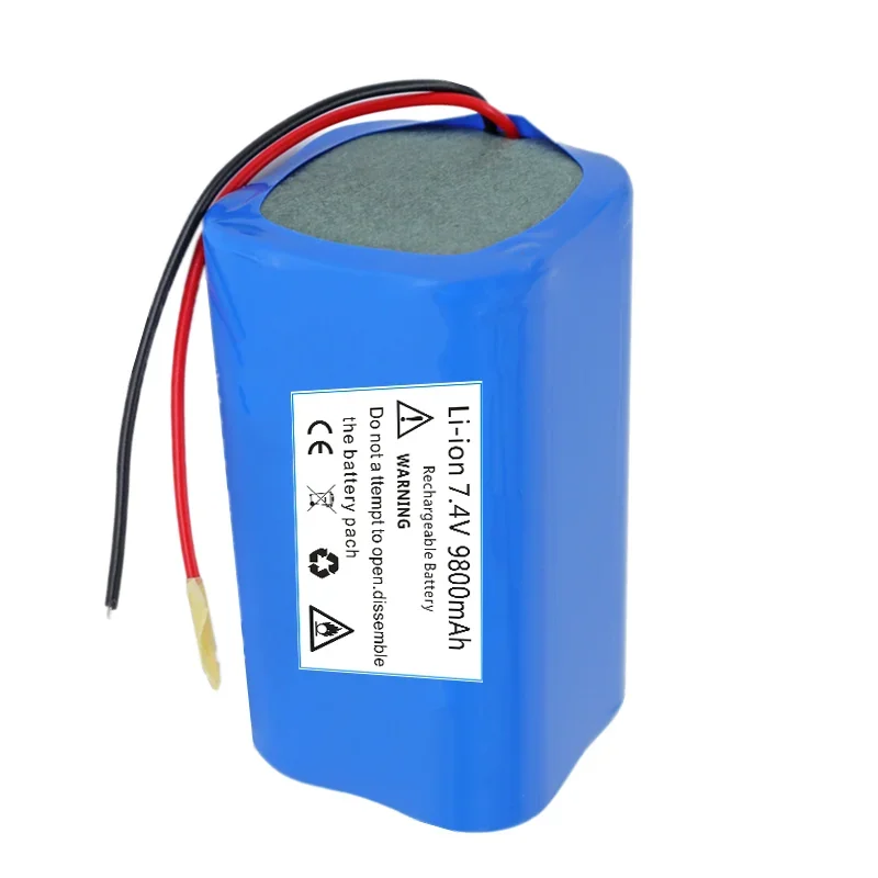 7.4 V 2S2P 9.8 AH 18650 Lithium Ion9800mah Battery with Pcb Wires Electric Vehicle Lithium Battery 7.4 V Lithium Battery