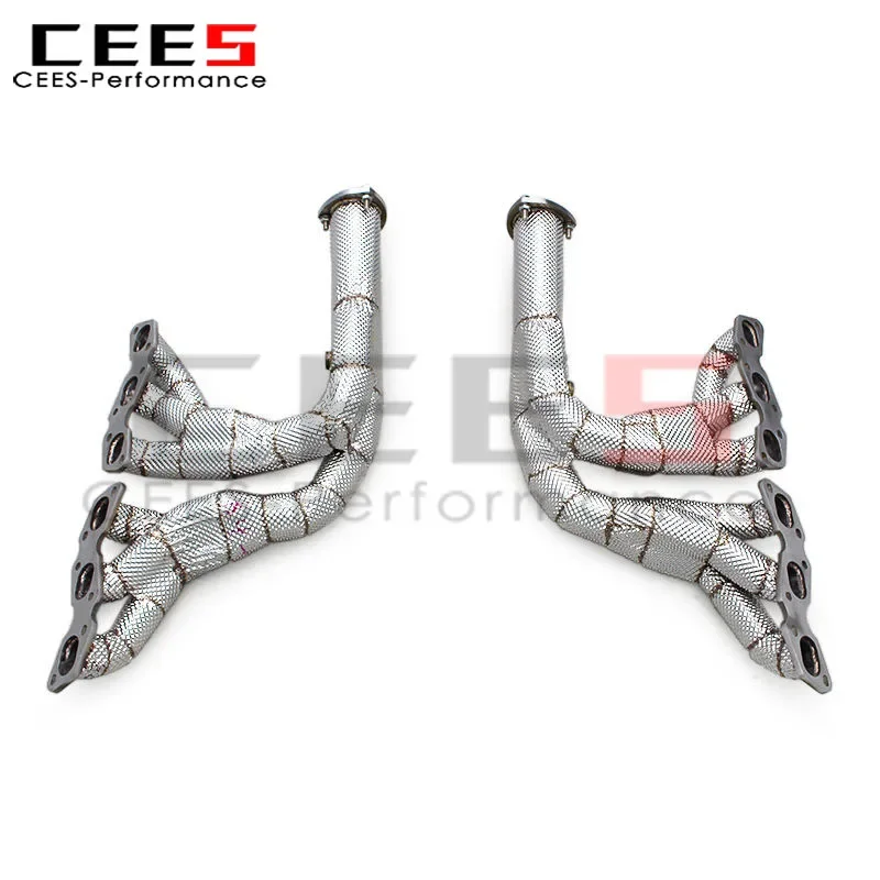 

Трубы выпускного коллектора CEES для Aston Martin Vanquish V12 6.0L 2012-2016, выхлопная система гоночного автомобиля, выхлопная труба из нержавеющей стали