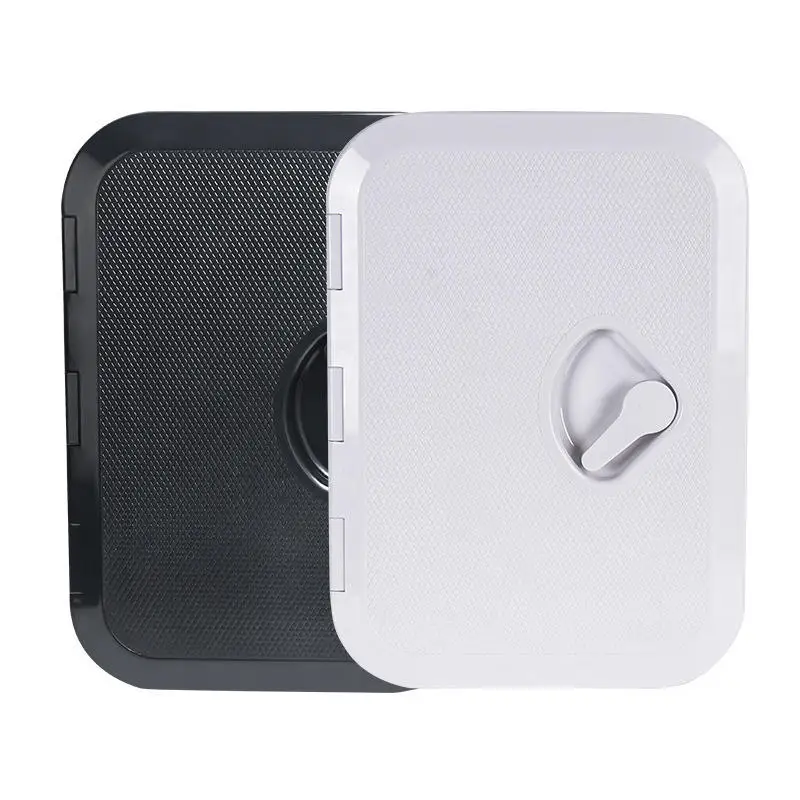 270*375mm Plastic Marine Rectangular Deck Cover for Cruise Ship Yacht Single Lock Hatch Cover New Condition
