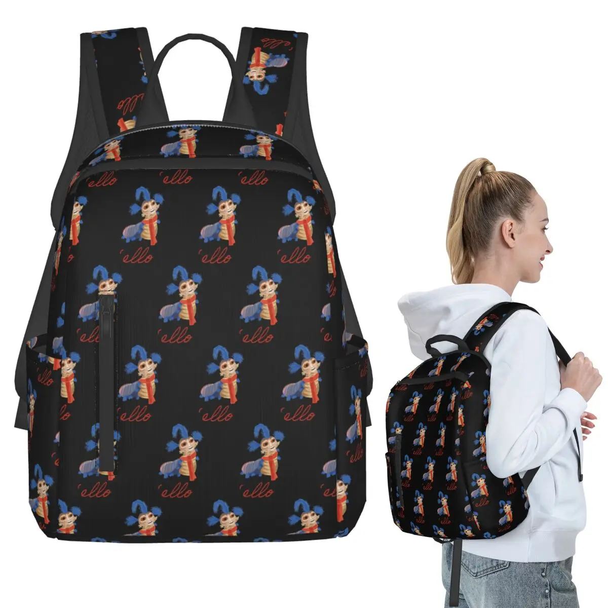 

hello Backpack Student BookBag Children School Bag Computer Shoulder Bags Men Women