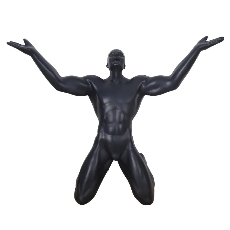 Minimalist Abstract Screaming Character Statue, Nordic Creative Desktop Ornament, Modern Home Living Room Entrance Soft Decor