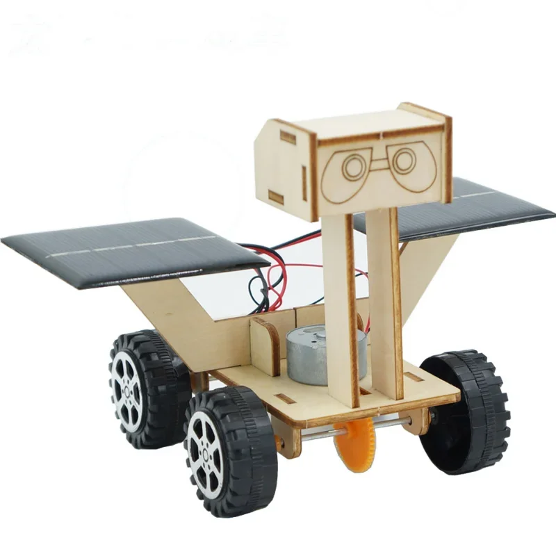 New Kids Solar Power Moon Rover Robot Model Student Scientific Experiment Toy DIY Crafts Assembly Toys