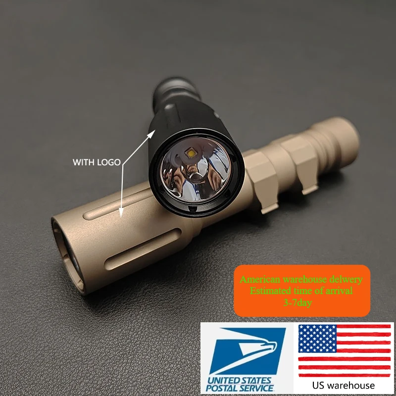 

US Warehouse Tactical Metal PlhV2 Flashlight High Power White LED 1000/1300lumens Airsoft Rifle AR15 Hunting Torch Scout Light
