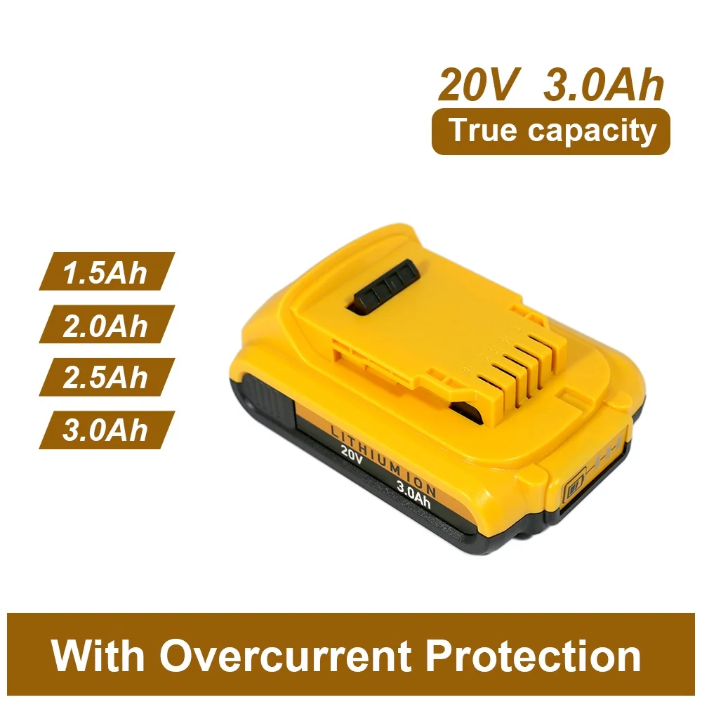 New  18V3Ah For DeWalt  Battery DCB204 Replacement Battery Compatible With For Dewalt 18V/20V Tools