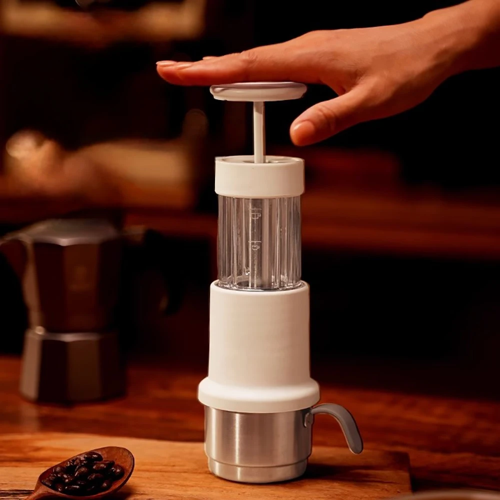 New espresso press coffee machine portable home small one person manual coffee machine coffee powder capsule