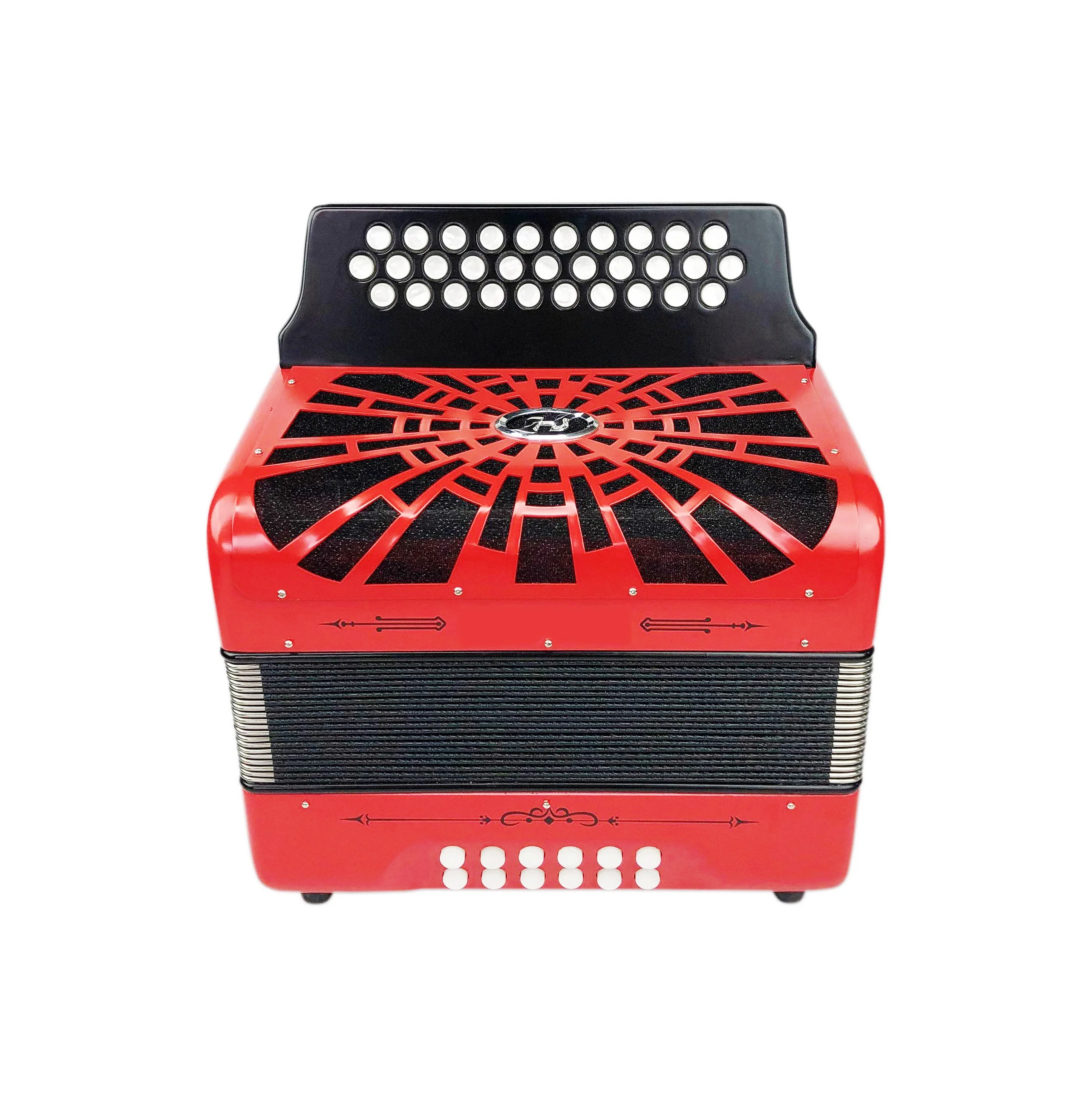 

SEASOUND OEM Professional 31 Buttons 12 Bass Red Button Accordion Instrument Acordeon JB3112D