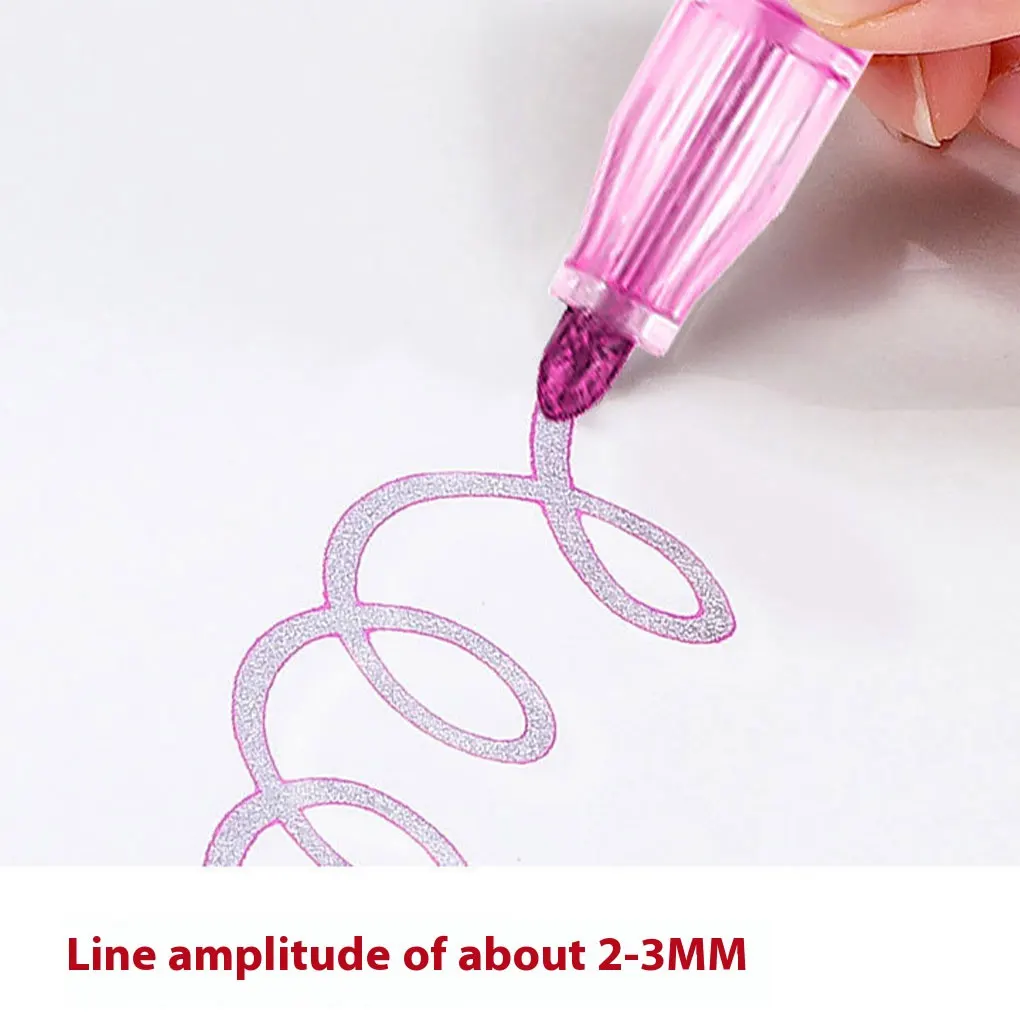 أقلام تحديد ABS لامعة، أقلام تلوين عصا الضوء لبطاقات المعايدة، أقلام مخططة لامعة