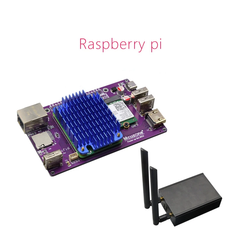 Raspberry Pi computer CM4-WiFi 6E expansion board AX200 AX210 aluminum alloy shell Gigabit