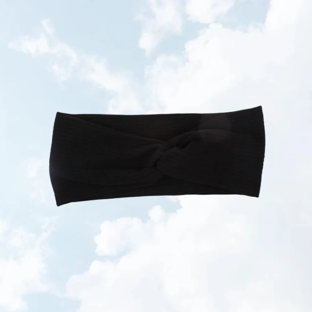 

Pure Cotton Elastic Headband Hair Hoops Knotted Style Breathable Comfortable for Yoga Exercise Spa Facial Face Washing Women